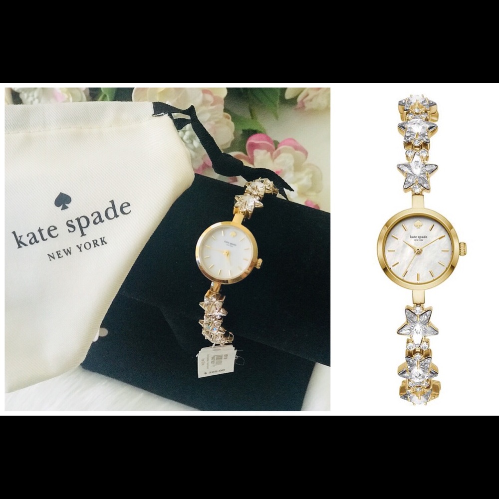 ♠️NWT Kate Spade Pave Star ⭐️ Chain Bracelet Watch